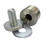 Standoff Hardware Frame Spacer Glass Screw Brushed Chrome Sand Blast Matte