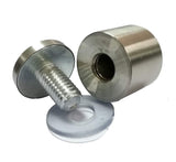 Standoff Hardware Frame Spacer Glass Screw Brushed Chrome Sand Blast Matte