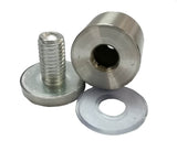 Standoff Hardware Frame Spacer Glass Screw Brushed Chrome Sand Blast Matte