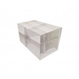 2.36x2.36x3.5 Riser Paper Weight Clear Crystal Cube Riser Solid Block