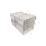 2.36x2.36x3.5 Riser Paper Weight Clear Crystal Cube Riser Solid Block