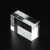 2.36x2.36x4 Riser Paper Weight Clear Crystal Cube Riser Solid Block