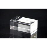 2.36x2.36x3.5 Riser Paper Weight Clear Crystal Cube Riser Solid Block