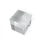 Fixture Displays 2x2x2 Riser Paper Weight Clear Crystal Cube Riser Solid Block