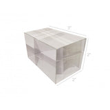 Fixture Displays 2x2x3 Riser Paper Weight Clear Crystal Cube Riser Solid Block