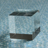 3.5x3.5x3.5 Riser Paper Weight Clear Crystal Cube Riser Solid Block