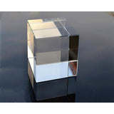 3.5x3.5x3.5 Riser Paper Weight Clear Crystal Cube Riser Solid Block