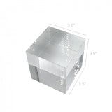 3.5x3.5x3.5 Riser Paper Weight Clear Crystal Cube Riser Solid Block