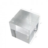 Fixture Displays 4x4x4 Riser Paper Weight Clear Crystal Cube Riser Solid Block