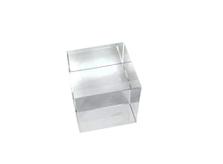 2x2x2 Riser Paper Weight Clear Crystal Cube Riser Solid Block