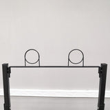 FixtureDisplays® 18"w Beverage, Bottled Water, Cocktail, Beer Display Rack w/ Wheels, 4 Shelves & Sign Clip - Black 16770