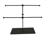 FixtureDisplays® Modern Metal 2 Tier Tabletop Bracelet & Necklace Jewelry Organizer Display Black Tree Rack Trendy Jewelry Stand 16773