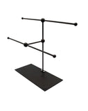 FixtureDisplays® Modern Metal 2 Tier Tabletop Bracelet & Necklace Jewelry Organizer Display Black Tree Rack Trendy Jewelry Stand 16773