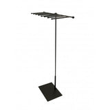 FixtureDisplays® Height Adjustable Jewelry Organizer, 8-Hook Necklace / Bracelet Jewelry Organizer Display Rack Hanger Black 16774