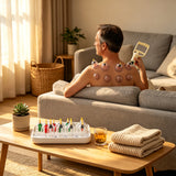 12 Cups Healthy Medical Vacuum Cupping Suction Therapy Massage Device Set 16778