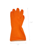 3 PAIR Latex Household Kitchen Cleaning Dishwashing Rubber Gloves Large, Yellow