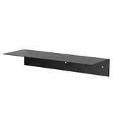 FixtureDisplays® 17-Inch Modern Black Metal Floating Shelf Hanging Organizer Rack Wall-Mounted Display Stand 16794