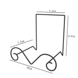 FixtureDisplays®Wire Easel Plate Display Holder Art Book Stand Rack Tabletop Heavy Duty Metal 10"W x 9"H x 7.5"D 16796