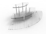 Clear Acrylic Countertop Cupcake Display Stand Treats Jewelery Organizer Rack