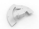 3 Tier Silver Gray Metal Countertop Cupcake Display Stand / Modern Organizer Rack