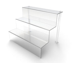 Acrylic Riser Three Tier Riser Clear Step Display Jewelery Display Stand