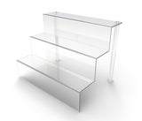 Acrylic Riser Three Tier Riser Clear Step Display Jewelery Display Stand