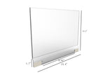 13x8 Clear Graphics Holder Sign Holder Display Detachable Header Picture Frame