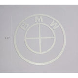 FixtureDisplays® "BMW" Car Logo STICKER/ Self Adhesive Label for Front Hood and Rear Trunk, Reflect Light, 1.8 x 1.8" 16805-BMW