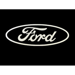 FixtureDisplays® "Ford" Car Logo STICKER/ Self Adhesive Label for Front Hood and Rear Trunk, Reflect Light, 2.7 x 1" 16805-Ford