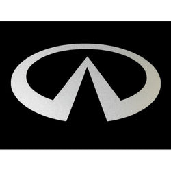 FixtureDisplays® "Infiniti" Car Logo STICKER/ Self Adhesive Label for Front Hood and Rear Trunk, Reflect Light, 2.7 x 1.4" 16805-Infiniti
