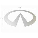 FixtureDisplays® "Infiniti" Car Logo STICKER/ Self Adhesive Label for Front Hood and Rear Trunk, Reflect Light, 2.7 x 1.4" 16805-Infiniti
