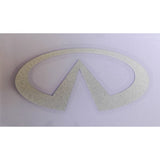 FixtureDisplays® "Infiniti" Car Logo STICKER/ Self Adhesive Label for Front Hood and Rear Trunk, Reflect Light, 2.7 x 1.4" 16805-Infiniti