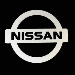 FixtureDisplays® "Nissan" Car Logo STICKER/ Self Adhesive Label for Front Hood and Rear Trunk, Reflect Light, 2 x 1.8" 16805-Nissan