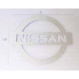 FixtureDisplays® "Nissan" Car Logo STICKER/ Self Adhesive Label for Front Hood and Rear Trunk, Reflect Light, 2 x 1.8" 16805-Nissan
