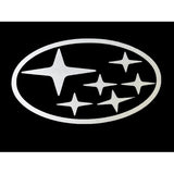 FixtureDisplays® "Subaru" Car Logo STICKER/ Self Adhesive Label for Front Hood and Rear Trunk, Reflect Light, 2.7 x 1.6" 16805-Subaru
