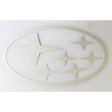 FixtureDisplays® "Subaru" Car Logo STICKER/ Self Adhesive Label for Front Hood and Rear Trunk, Reflect Light, 2.7 x 1.6" 16805-Subaru
