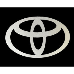 FixtureDisplays® "Toyota" Car Logo STICKER/ Self Adhesive Label for Front Hood and Rear Trunk, Reflect Light, 2.7 x 1.8" 16805-Toyota