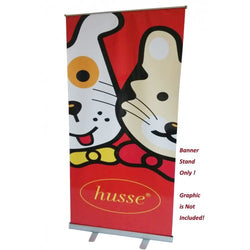 FixtureDisplays® Silver Retractable Banner Stand for Tradeshow Expositions, Graphic is Not Included, Need To Customize 16811
