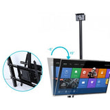 FixtureDisplays® Ceiling TV Mount for 2 Screens 42" to 75", Double Sided, Height Adjustable, Tilt & Pan - Black 16818