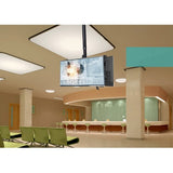FixtureDisplays® Ceiling TV Mount for 2 Screens 42" to 75", Double Sided, Height Adjustable, Tilt & Pan - Black 16818