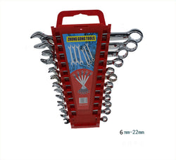Combination Wrench Set with Carrier Metric 6 14mm 17,19,22mm 12PC