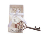Bottle Opener Silver Color Wedding Gift Wedding Key to My Heart Keepsake
