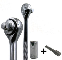 Universal Gator Socket Wrench Adapter Grip 7mm to 19mm with Power Drill Adapter