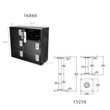 6-Bay Cell Phone Charging Locker Charging Station Floor Standing Docking Station 16866