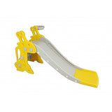 FixtureDisplays® 3-Step Children Slide Play Slide Freestanding Slide with Basketball Hoop for Kid Games 16874