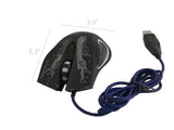 Wired USB Gaming Mouse 4 Adjustable DPI Levels Breathing LED Light 6 Button