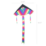 Large Delta Kite Rainbow Kite Kids Adult Summer Toys Outdoor Kite