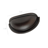 10PC Oil Rubbed Bronze Cabinet Pulls Hardware Bin Cup Drawer Handle Pull 3 Hole