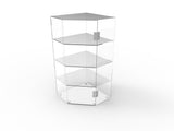 Clear Acrylic Candy Bin Dry Food Display Spices Container Donut Dispenser