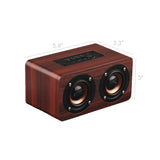10W Bluetooth Speaker Super Bass Loud Wood Audio Wireless Speakers Subwoofer 16901